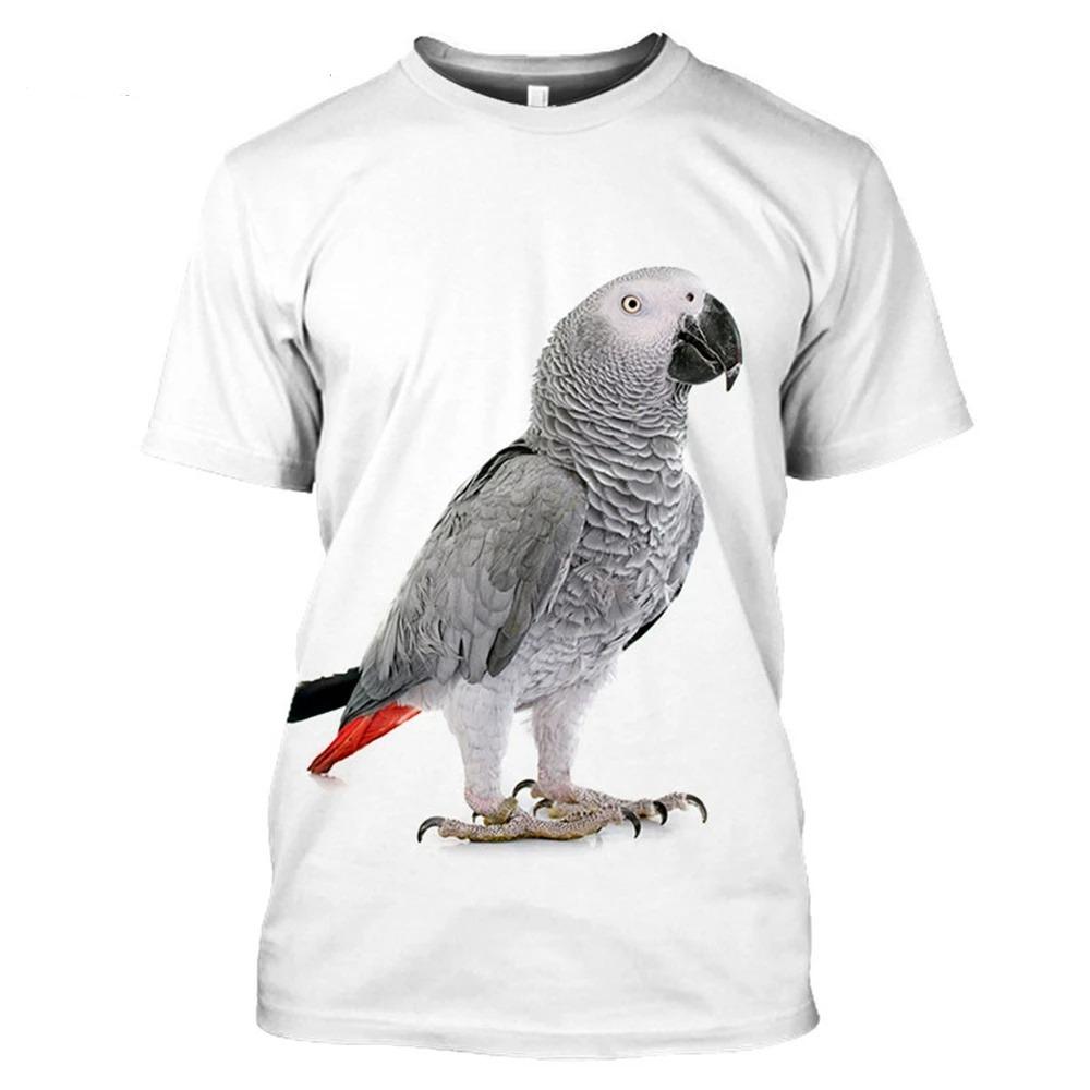 3D Harajuku Animal Print T Shirt For Men Funny Pigeon Pattern Short Sleeve Pullover Summer Casual O-neck Loose Tops Hot Sale Tee