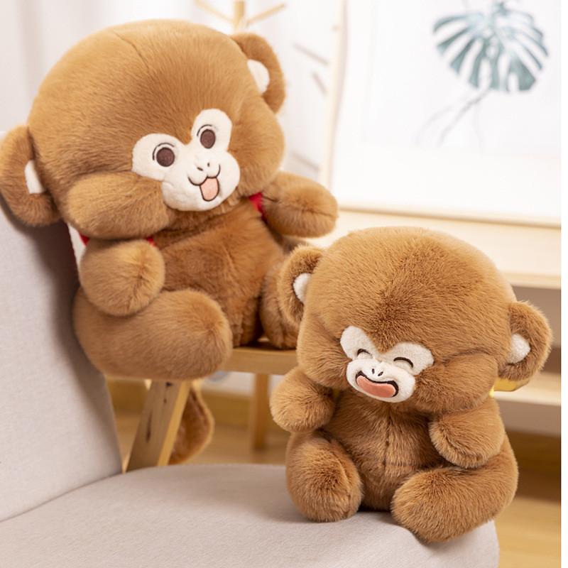 Endearing Cuddly Monkey Stuffed Animal With Long Fur Perfect For Kids Plush Toy