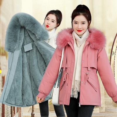 Women's Medium-length Winter New Fashion Thickened Warm Cotton Coat Casual Down Cotton-padded Jacket Parkas