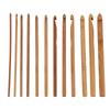 20Pcs Lot Crochet Hooks Needles Bamboo Handle Weave Sewing Tools Set Kit