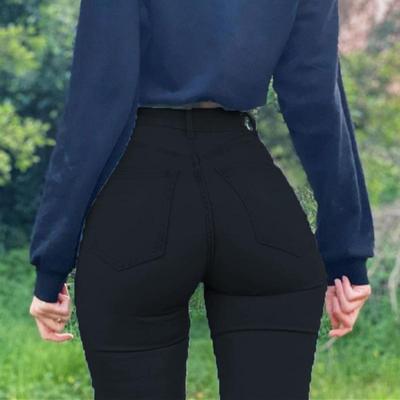 Sommer 2025 Europäischer & Amerikanischer High-Waist Trendsetter Bleistiftjeans für Damen