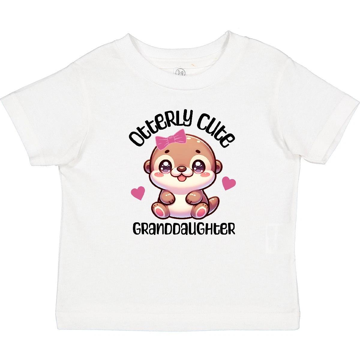 Inktastic Girls Otterly Cute Granddaughter Baby T-Shirt Grandkids Grandchild 140