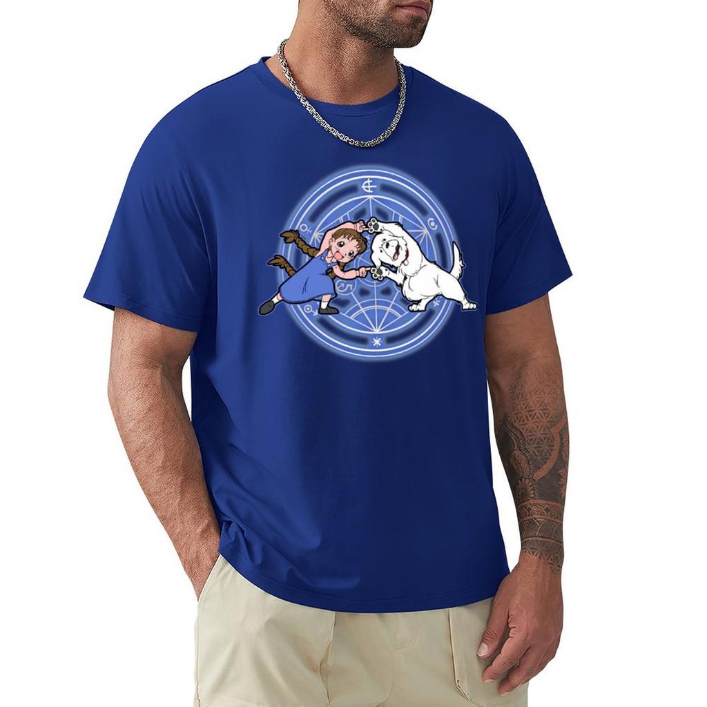 Fullmetal Fusion Alchemist T-Shirt Bluse Rapper Grafik-Tees Baggy Shirts Sommer Tops Kurzarm-Tee Herren