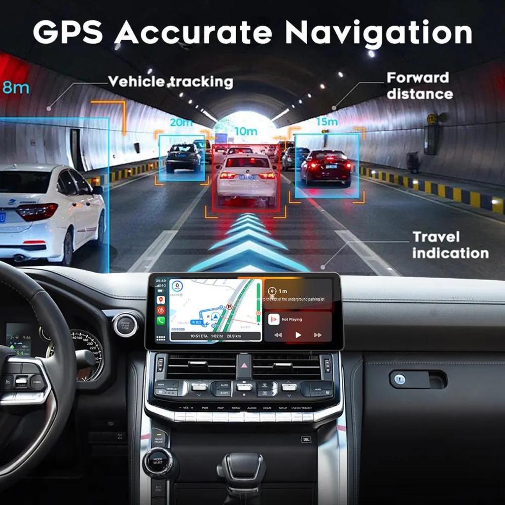 12.3" Android Smart Navigation System for Toyota Land Cruiser LC300 (2022-2023 Models)