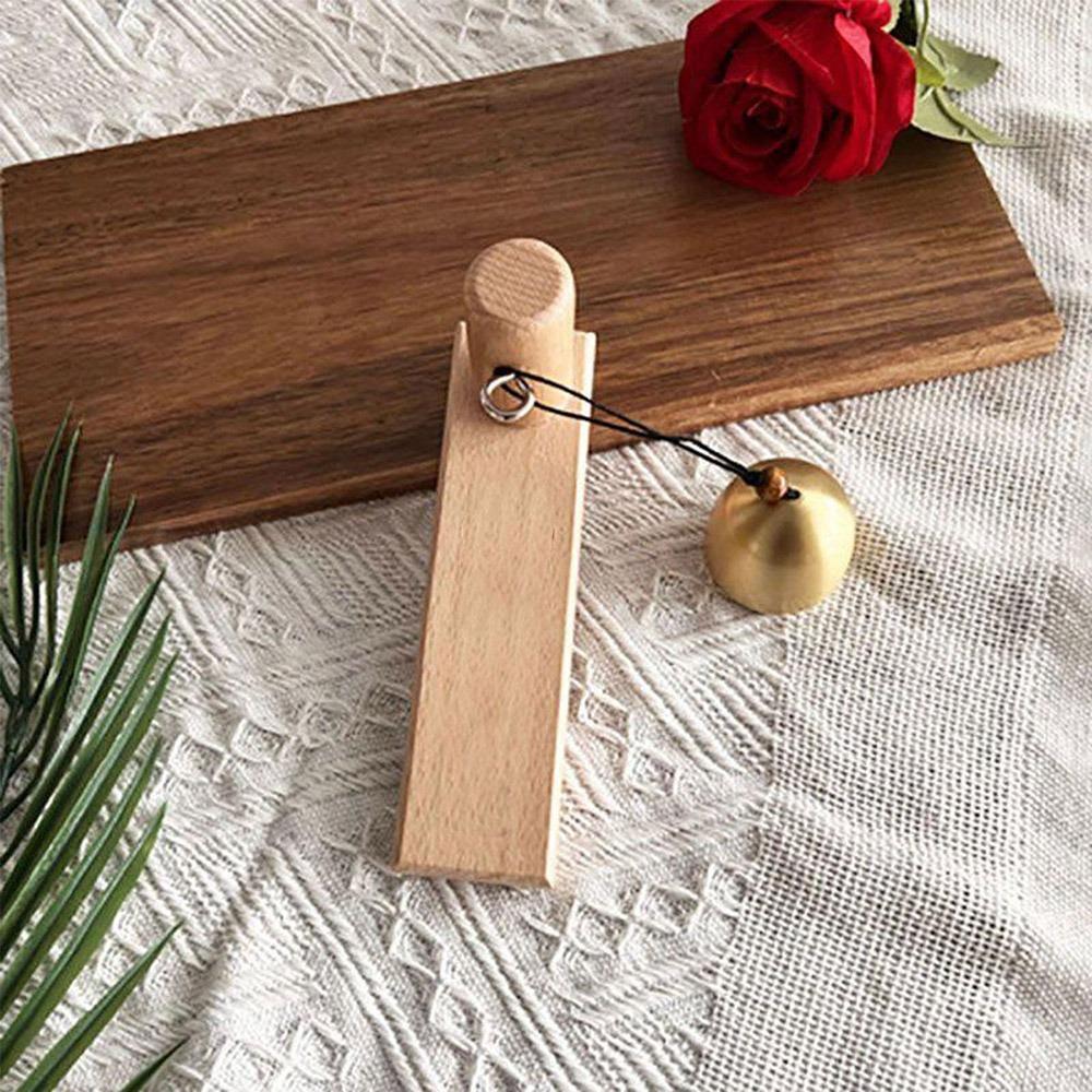Wooden Door Bell Door Opening Strong Adhesive Shopkeepers Bell Japanese Style Delightful Sound Wind Chime for Business Garden