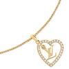 Louis Vuitton Heart Design Necklace Women Necklace Gold M02389
