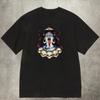 2025 Summer Mysterious Ghost Style Black Cotton 200g 's T - Shirt Soft and Comfortable Ideal for Daily Summer Wear Tops Tees