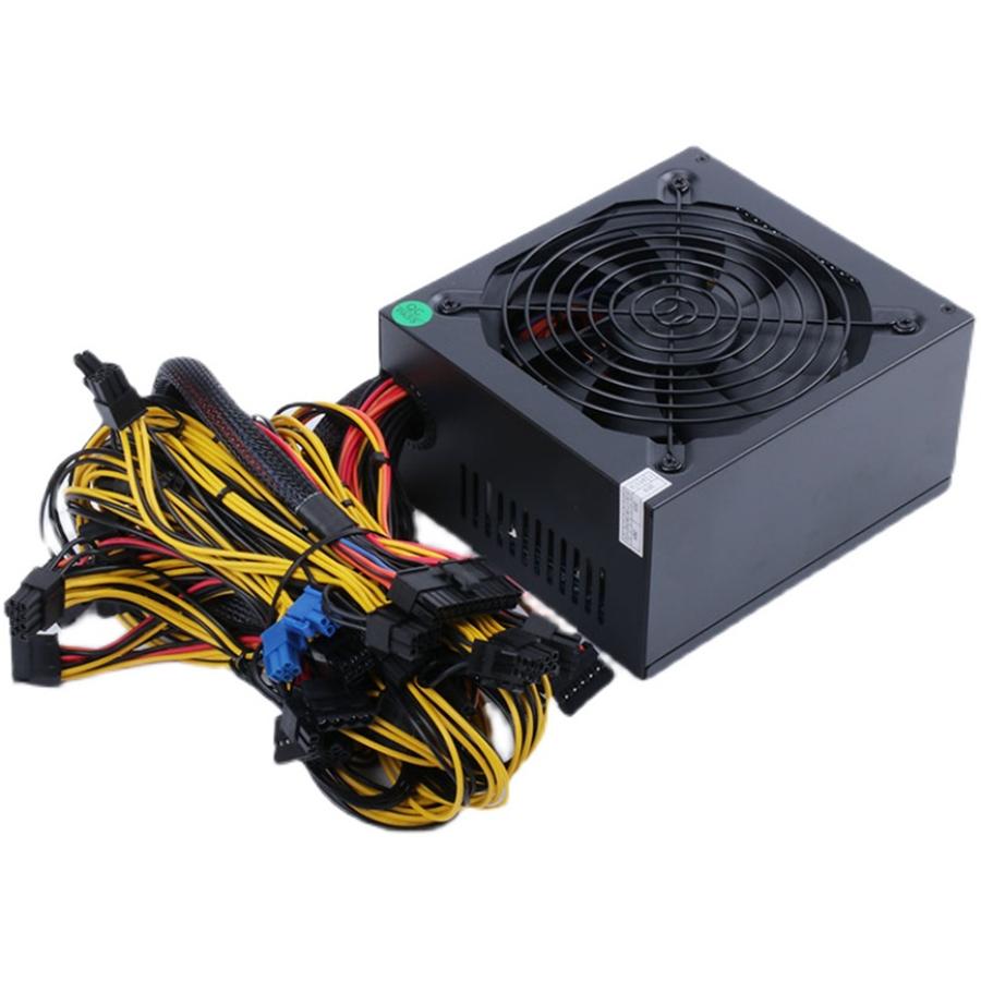 1800W PSU ATX Power Supply for Mining Machine Support 16pcs 6+2PIN Graphics Gold