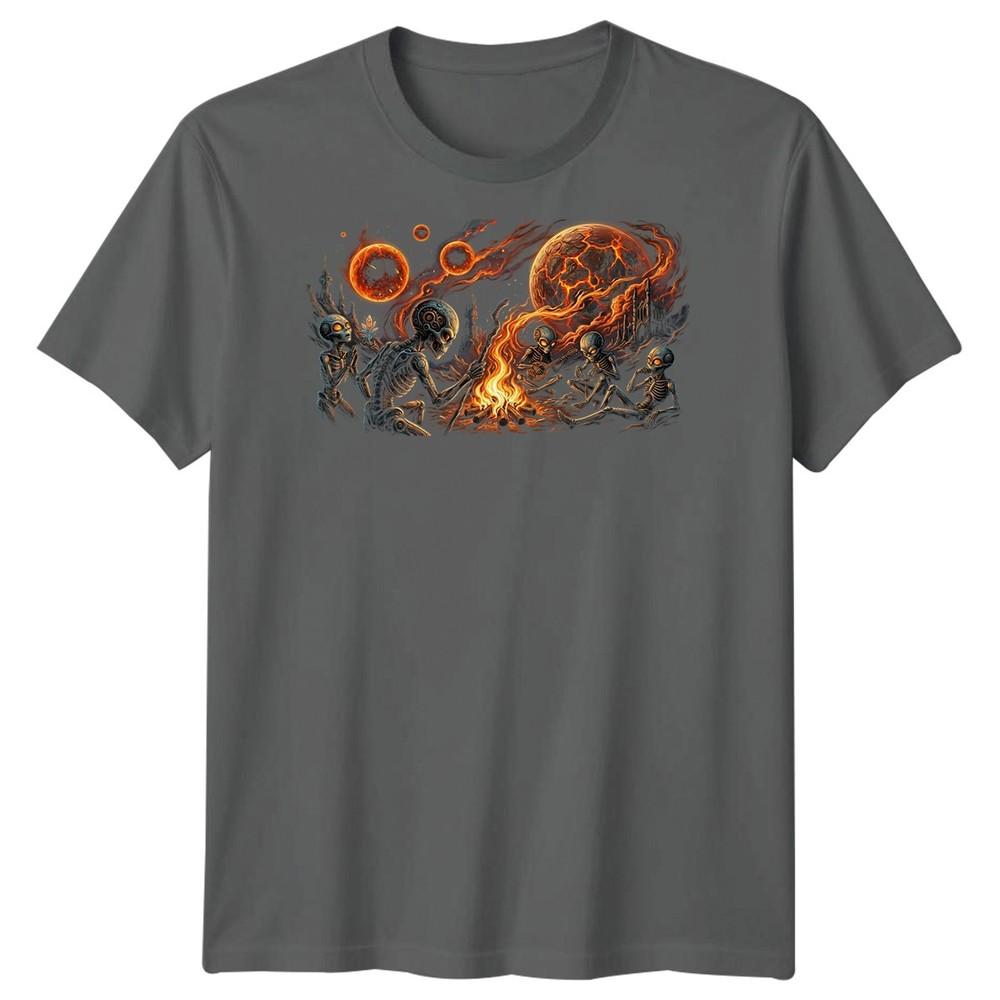 Alien Camping Unisexs T Shirt Ufo Et Adventure Night Area Trip