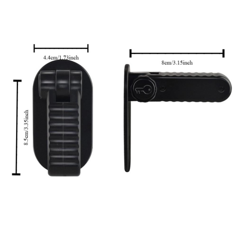 Non Punching Door Handle Safety Lock Protective Door Handle Concealed Buckle Lock Children's Pet Door Blocking Device