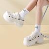 Mode Damen Plateau-Slipper Mode Clogs Weiche EVA Sommer High Heel Schuhe Dicke Sohle Weibliche Street Keilsandalen Zuhause Strand Pantoletten