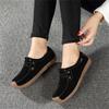 New Autumn Casual Women Shoes Loafers Lace Up Suede Leather Flats Slip-On Mom Shoe Mujer Zapatos Chaussure Femme Size 35-42