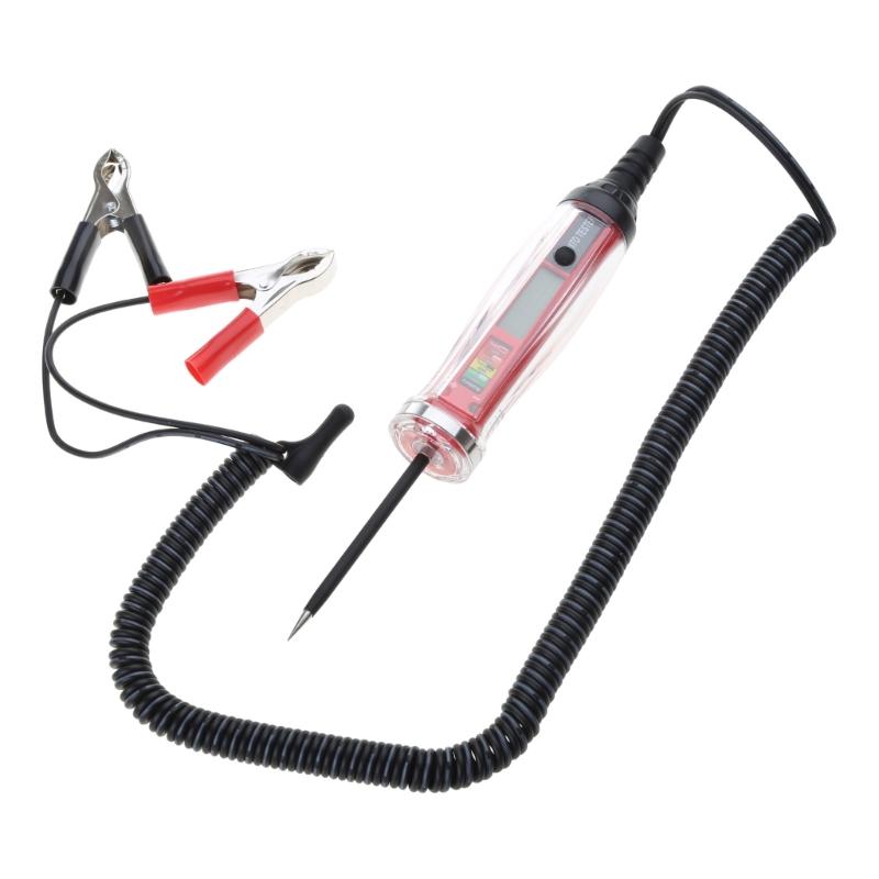 

DC Circuit Tester 3-60V Test Light Electrical Voltage Test Digital LCD Display with 142-Inch Extended Spring Wire 1