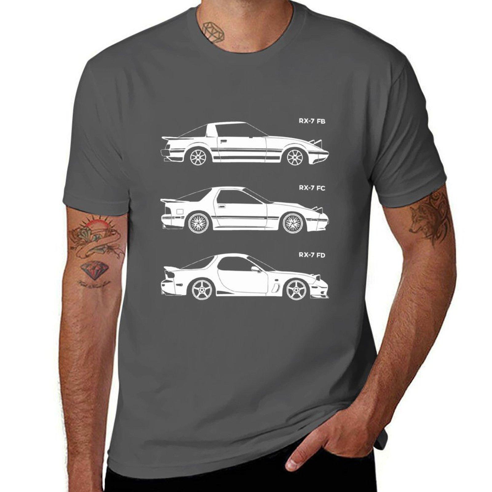 RX7 FB FC FD Generations T-Shirt customs animal prinfor boys mens white t shirts 4XL