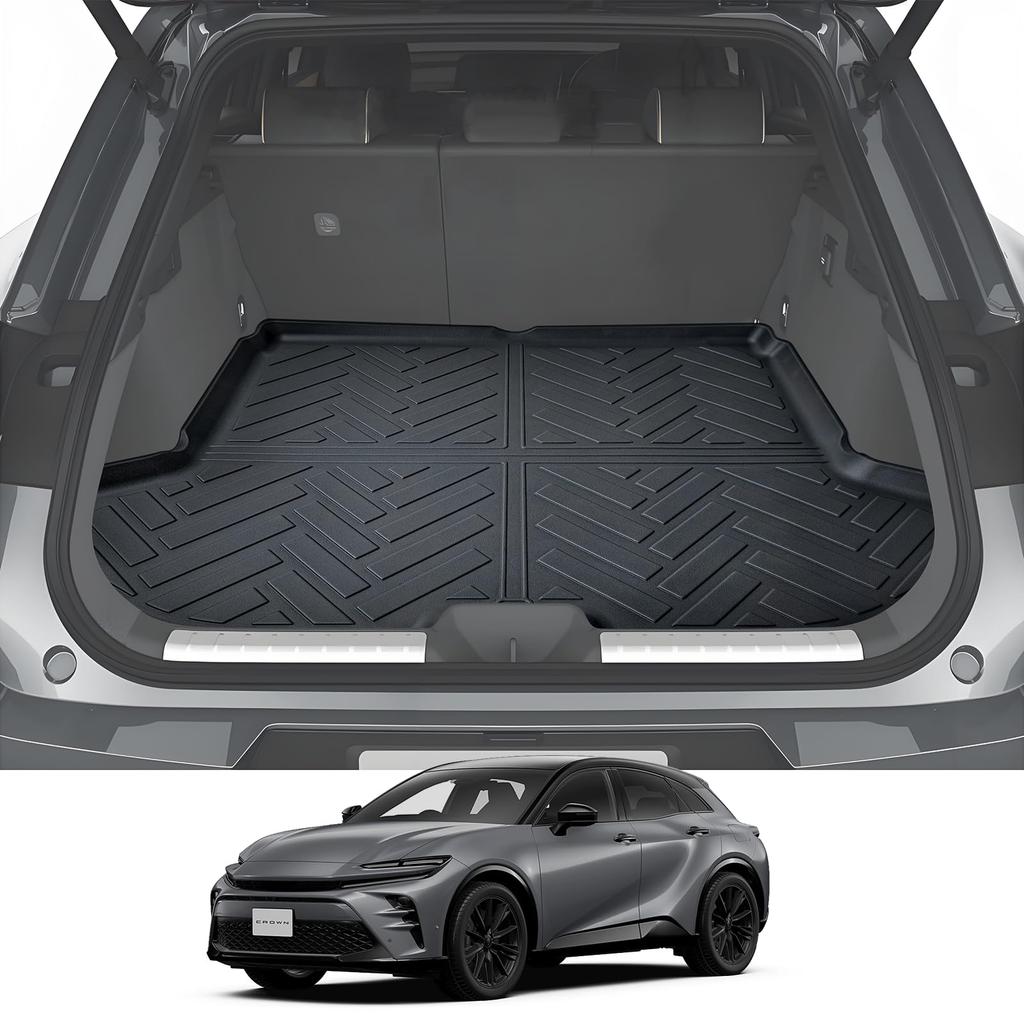 LANGBEAN Toyota Crown Sport Luggage 3D Waterproof TPE Mat for Crown Easy and Custom Interior Parts for Crown Sport Mat, Non-Slip Sport, Installation,