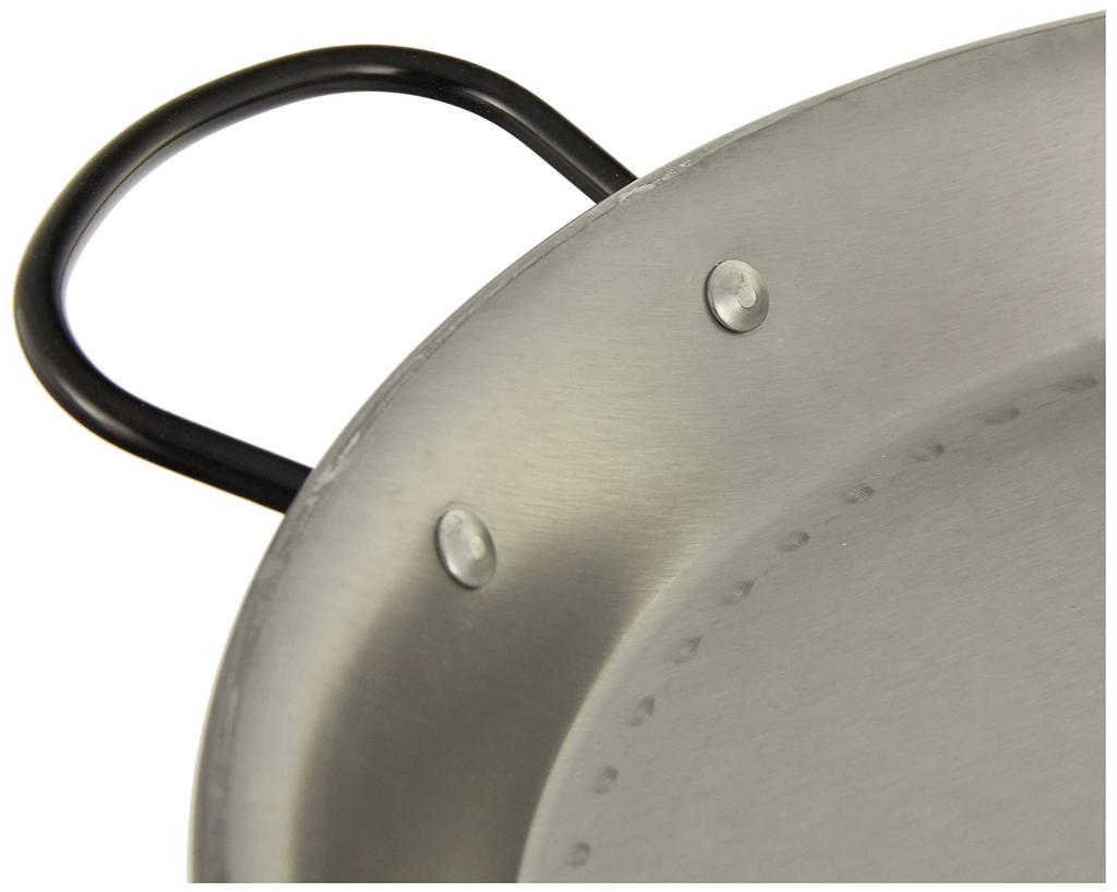 Traditional Polished Steel Paella Pan Ø30cm (4 People). Vaello