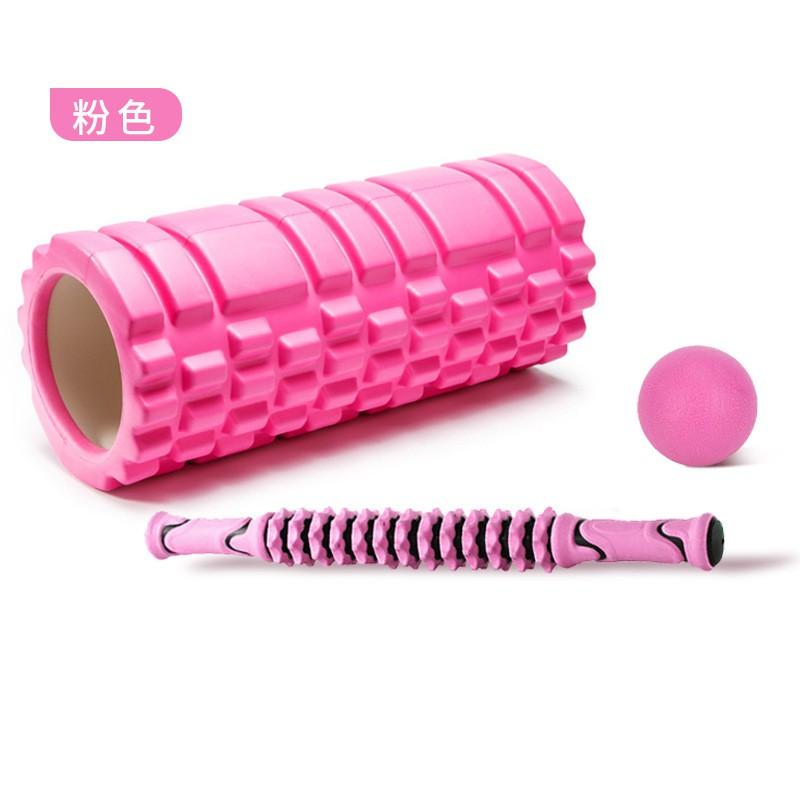Foam Roller Set With Massage Ball Gear Stick Myofascial Release Yoga Fitness Recovery Tools