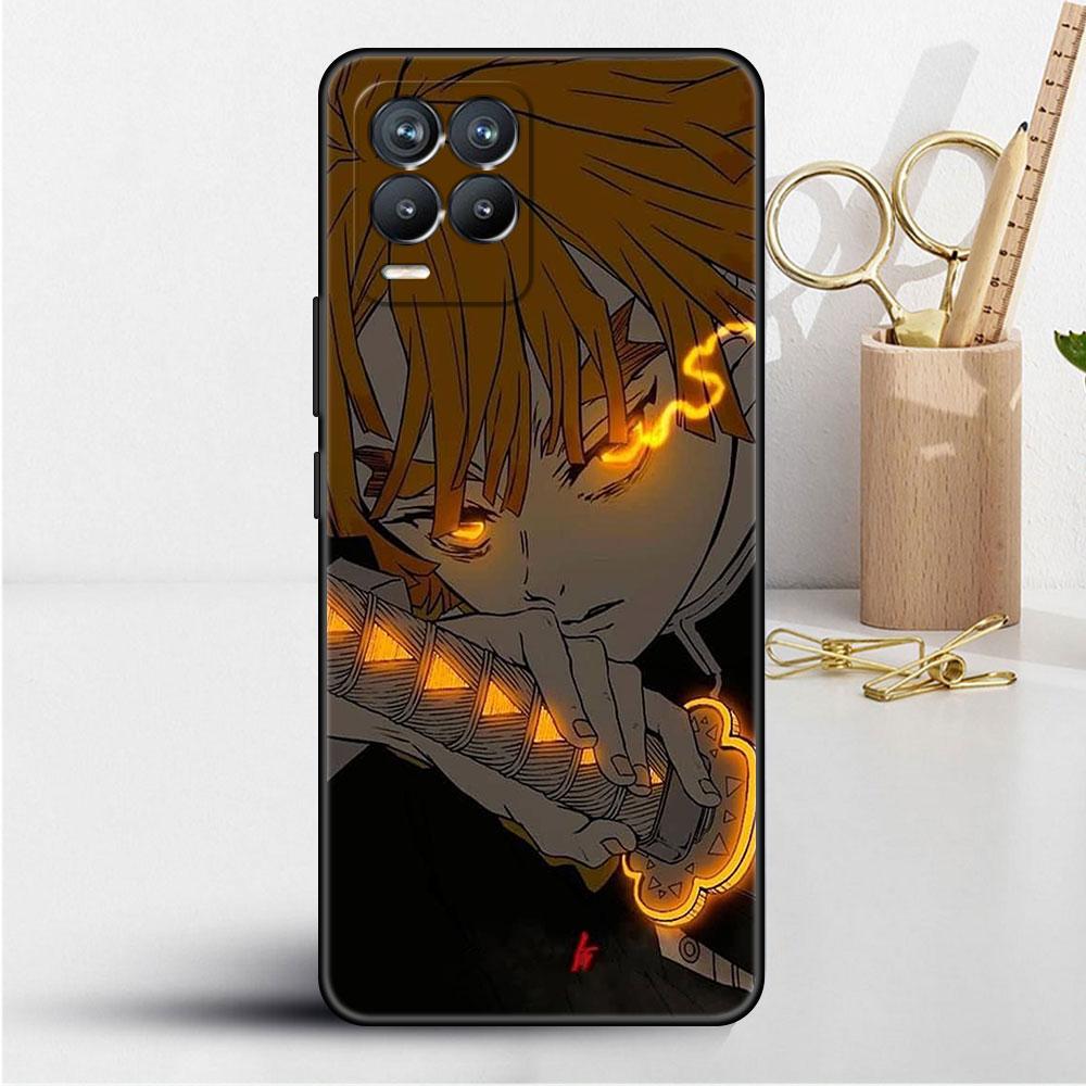 Soft TPU Case For Realme 8 C21 9 Pro 8i 9i GT Neo 3 2 C3 7 6 C21Y C15 C11 C35 Silicone Phone Cover Anime Demon Slayer