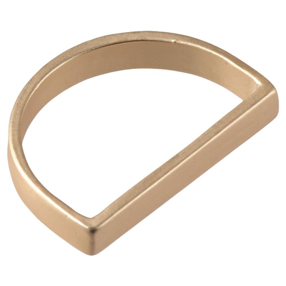 12 Pcs Metal Matte Gold Semicircle Napkin Rings D-shaped Buckles Metallic Adornment  Table Settings