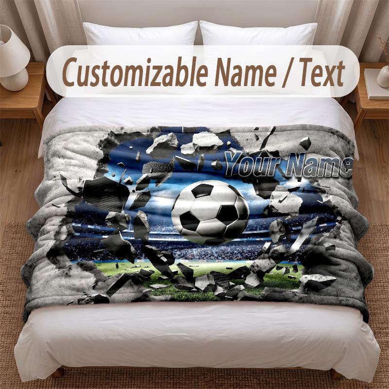 Other Similar Designs Theme Soft Blanket Personalized Custom Name Text Print Warm Blanket Home Sofa Bedroom Decor