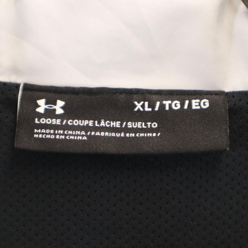 UNDER ARMOUR Windbreaker XL black Jacket mesh lining Men's Used