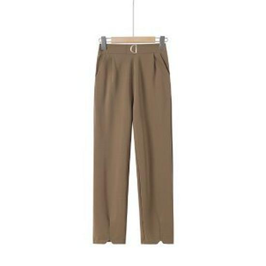 

Mom s Stylish High-Waist Spring Pants for Middle-Aged & Elderly Women 2XL коричневий