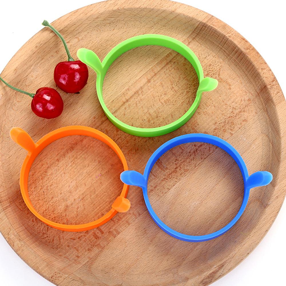 Omelette Ring Round Silicone Maker Non-Stick Non-Slip Heat-Insulating Omelette Ring Fried Egg Mold Household Tools Kitchen