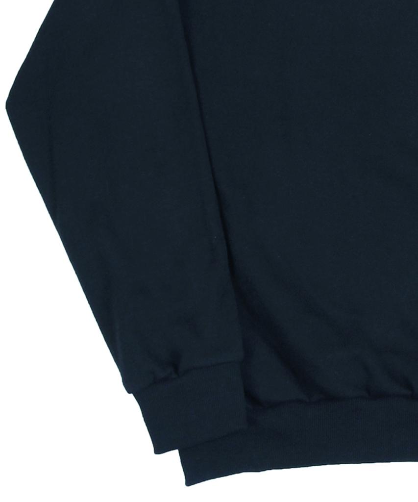 GRAVER [Unisex] Elbow Drawing Logo Smile Sweatshirt_Navy