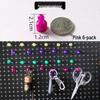 Pegboard Wall Organizer with Hooks - No-Drill Storage Rack for Entryway or Study Room.