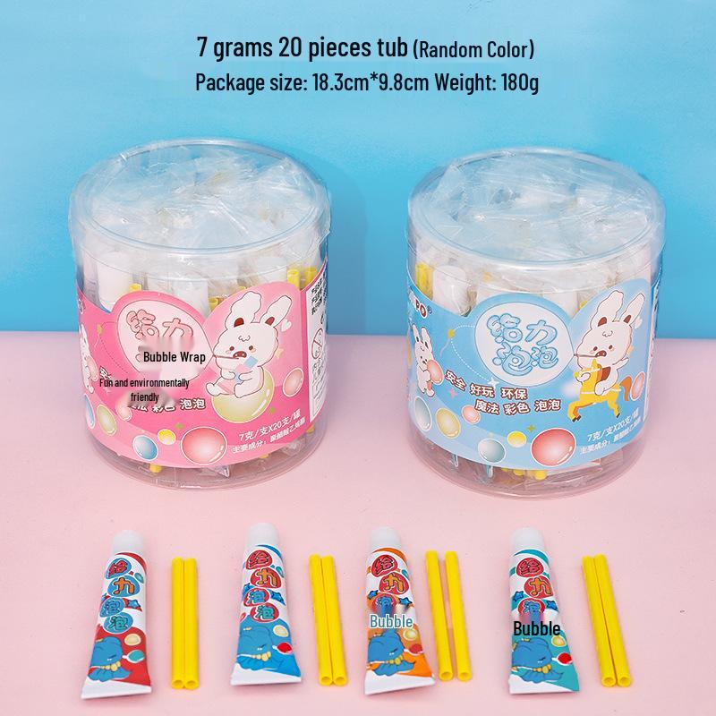 

Разноцветная мультяшная жевательная резинка: Ностальгическое дутье - Идеальный подарок для детей