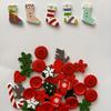Christmas Handmade Buttons, Wooden Holiday Shapes, Suitable For Projects, Hand Accounts Decorations, Sewing Fasteners Supplies