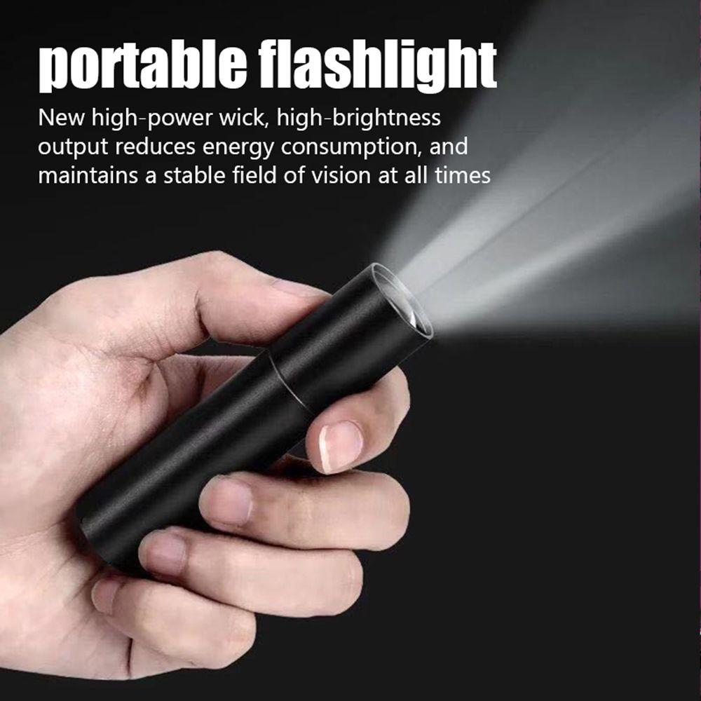 Zoom Super Powerful Flashlights Rechargeable High Power LED Flashlight Torch Mini 3 Light Mode Pocket Light Lamp Portable