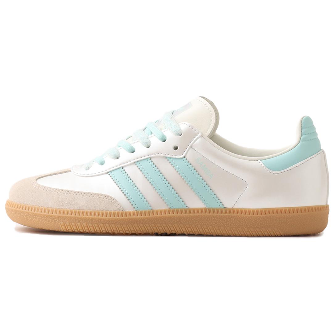 

Adidas Originals SAMBA OG German Army Trainers Women s White Light Blue KJ4304 40