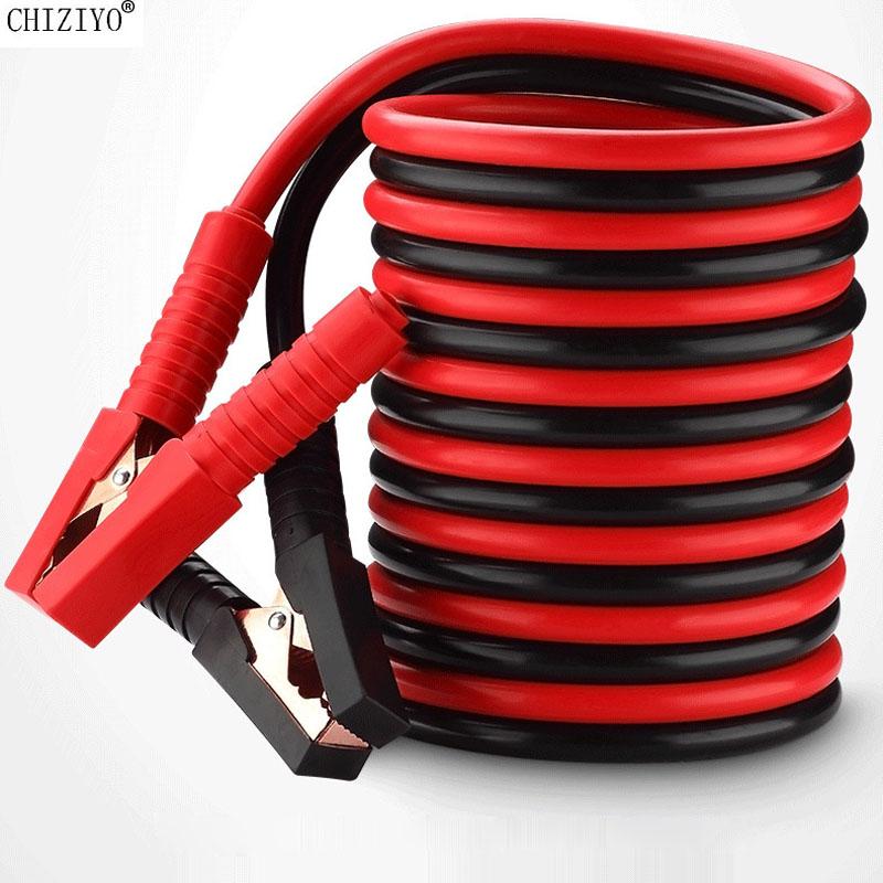 2024 Heavy Duty 2000A 4m/1000A 2.5m Car Battery Jump Leads Booster Cables Jumper Copper Wire Automobiles Battery Accessories