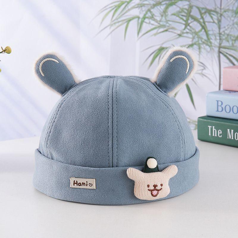 Baby Spring Autumn Thin Skull Cap Boys Winter Thickened Warm Hat Cute Infant Peasant Beanie For Newborn Toddler