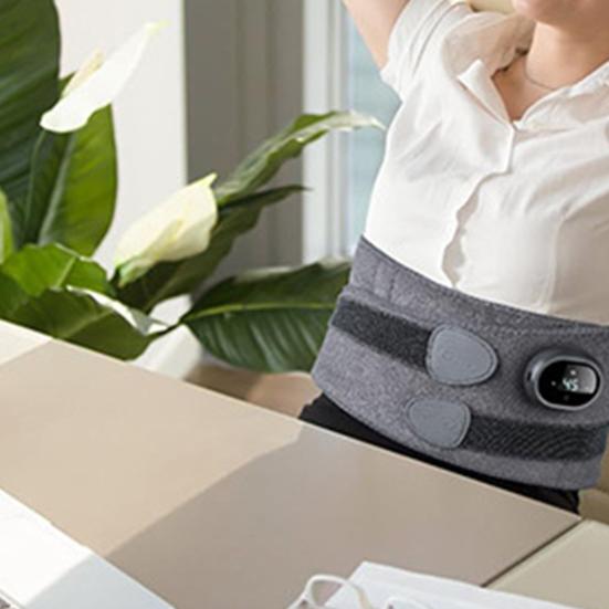 Lumbar Support Belt with Heat And Massage Adjustable Lower Back Pain Relief Wrap 3-in-1 Heating Pad And Vibration Massager