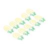 100pcs Metallic Paper Clips Green Yellow Ananas Shape Electroplating Process Antislip Fruit Paper