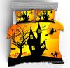 3D Digital Printing Halloween Bedding Pattern Four-Piece Set Three-Piece Set Sticker