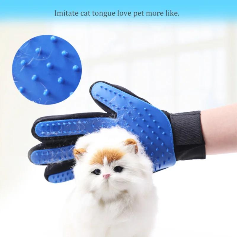 

Dog Pet Grooming Gloves Silicone Cats Brush Comb Hair Removal Gloves Bath Cleaning Supplies Equipment Products Home Garden 7XL
