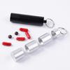 Keychains Pills Holder 3 Grids Medicine Box Case Waterproofs Container Bottles for Travel Purse Pocket Easy to Carry