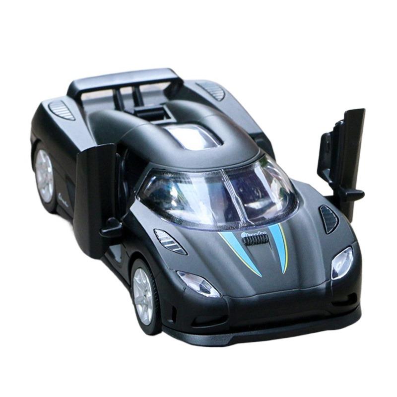 1/32 Koenigsegg CCR Alloy Sports Car Model Diecast Metal Toy SuperCar Model Simulation Sound and Light Collection Childrens Gift