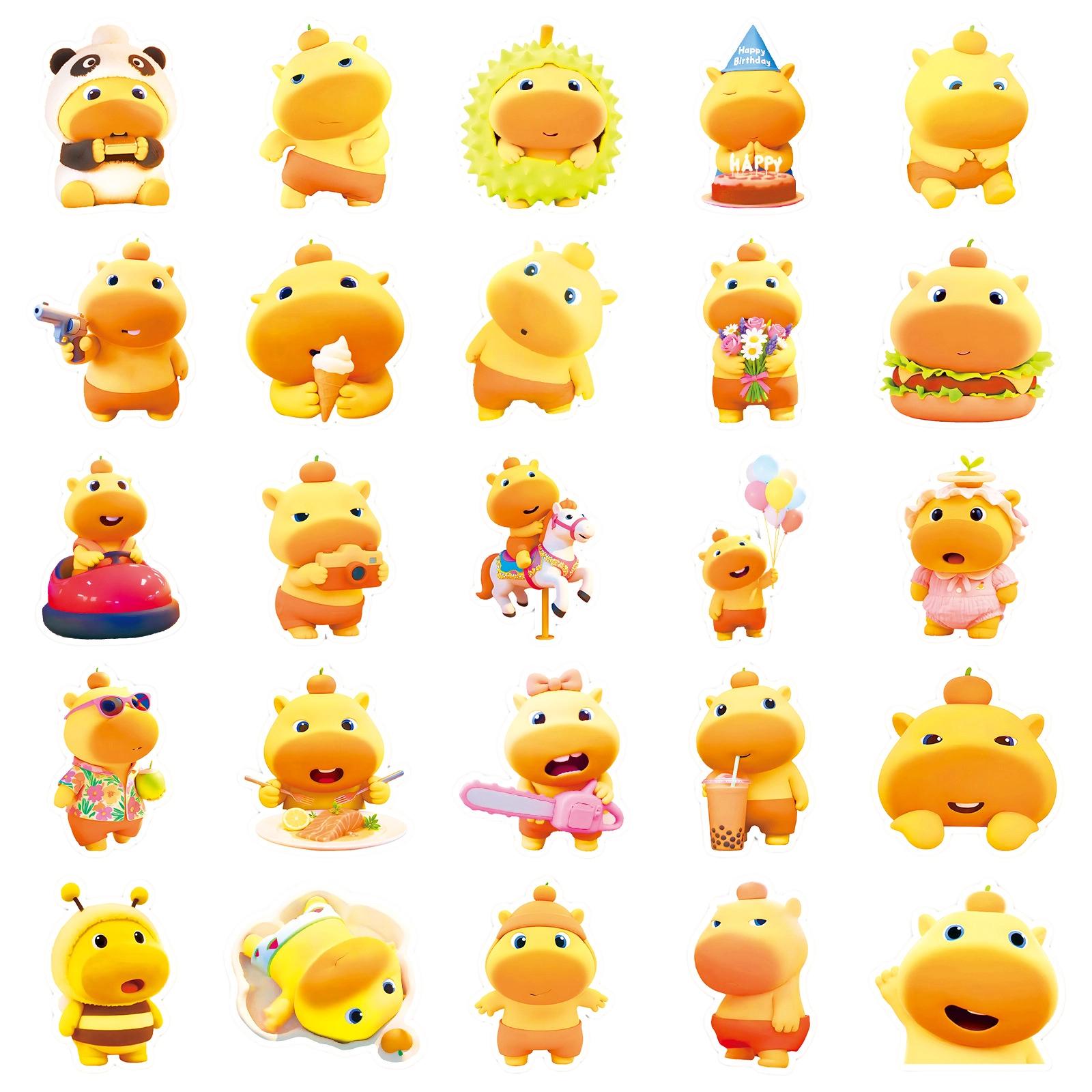 50 PC Stickers Cartoon Cute Decoration Handbooks Computer Stickers