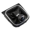 5/6 Speed Gear Shift Knob with Leather Boot Collar Case for Volkswagen VW Golf 5 V 6 VI MK5 MK6 Jetta 2005-2014 Car Stying
