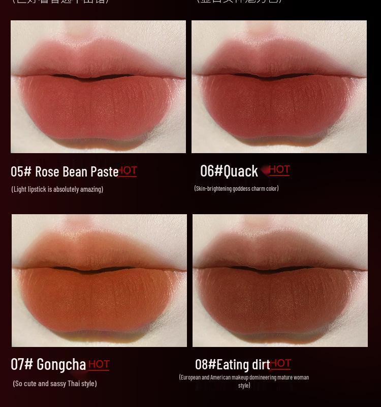 Meiti Xiu Velvet Mist Matte Long-Lasting Non-Transfer Lipstick