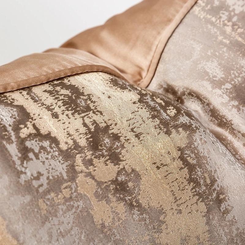 1 PC Light Luxury Cushion Cover High Grade Jacquard Pillowcase 30x50/45x45/50x50CM Champagne Blue Home Hotel Bed Sofa Decoration