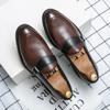 New Soft Leather Breathable Leather Shoes Men Europe Station Casual British Style Youth Loafers with Business Bean Shoes