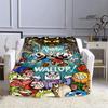Cuphead Anime Printed Blankets Children's Warm Beautiful Blankets Flannel Soft and Comfortable Blanket Home Travel Birthday Gift