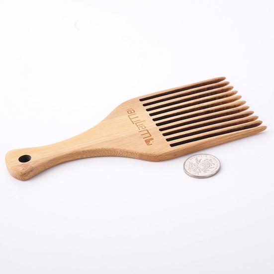 Men Texturizing Comb Comfortable Easy to for Daily Hair Salon Hold Universal Wooden Fork Life