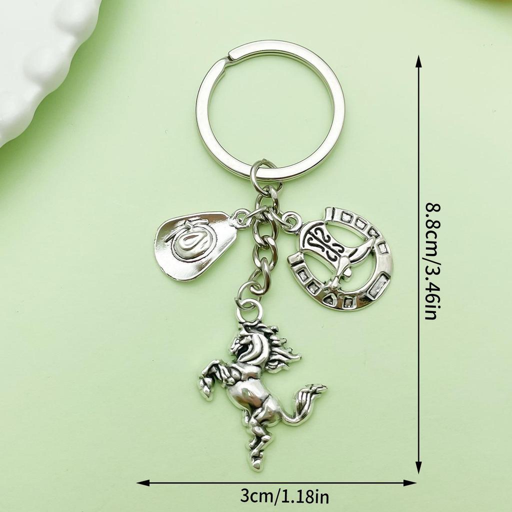 Retro Alloy Denim Boots Keychains & Charms: Unique Women's Accessories