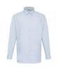 DAKS SHIRTS No-Care Rayon Blend Solid Shirt Regular Fit Blue_Dma1Shdl126B1